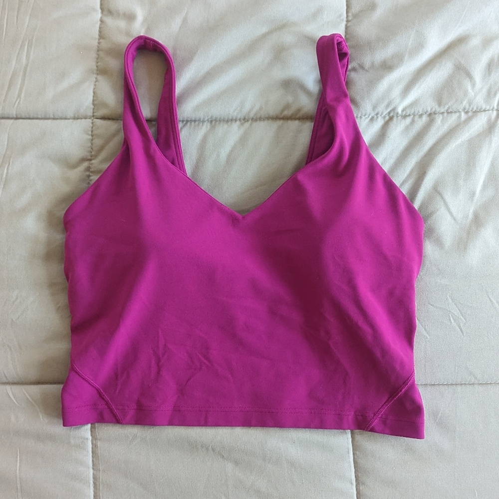 Pink Lululemon Align Crop Tank Top